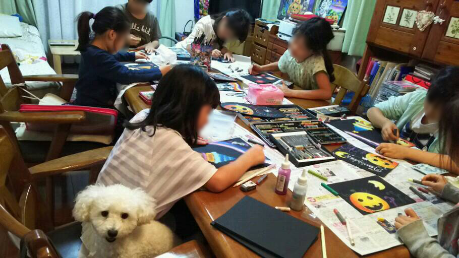 お絵かき教室の雰囲気